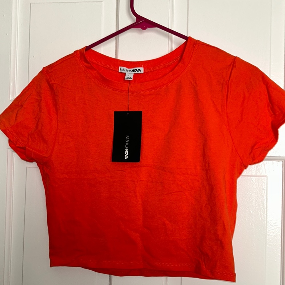 Women’s Orange Crop Top New